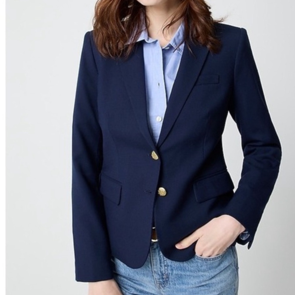 J CREW Navy Schoolboy Blazer